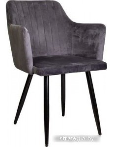 Стул Седия Brit (серый велюр/черный)