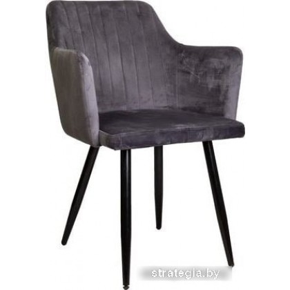 AksHome Brit (серый велюр/черный)