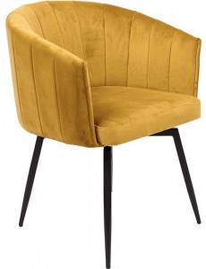 Стул AksHome Melon (карри велюр/черный)