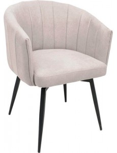 Стул с подлокотниками AksHome Melon 82154 (светло-бежевый/черный)