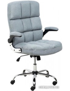 Кресло AksHome Caesar Chrome (вельвет, серый)