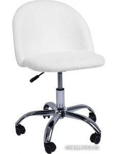 Кресло AksHome Sirena (искусственный мех, белый)