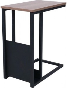 Приставной столик AksHome Foxy 92417 (дуб/черный)