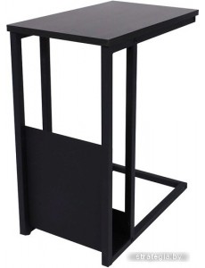 Приставной столик AksHome Foxy 92414 (темный дуб/черный)