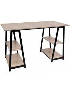 Стол AksHome Topaz 86202 (светлый дуб/черный)