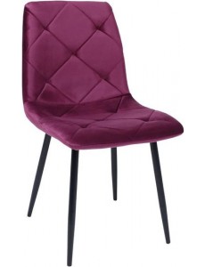 Стул AksHome Gill (ежевичный велюр/черный)