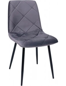 Стул AksHome Gill 94146 (темно-серый велюр/черный)