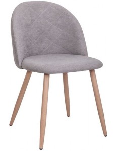 Стул AksHome Honnor 70035 (светло-серый 1701-26/дуб)