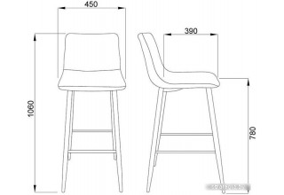 AksHome Stella (зеленый велюр HLR57/черный)