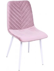 Стул AksHome Violin (пыльная роза велюр/белый)