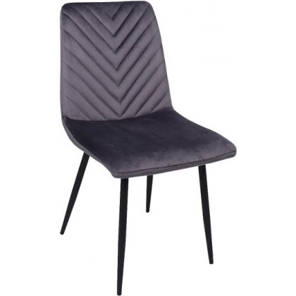 AksHome Violin (темно-серый велюр/черный)