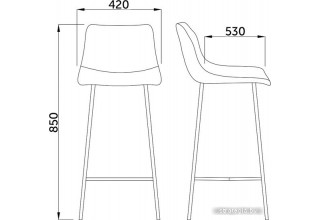 AksHome Mexico (искусственная кожа, черный/черная нить)