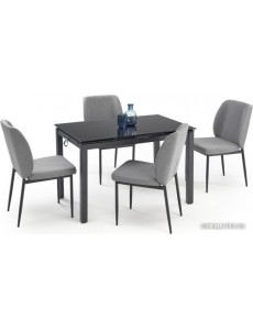Обеденная группа Halmar Jasper (серый/черный)