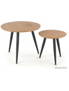 Журнальный столик Halmar Mentona 2 (дуб золотой/черный)