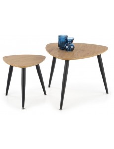 Журнальный столик Halmar Nicea 2 (дуб золотой/черный)