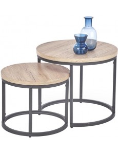 Журнальный столик Halmar Oreo 2 стола (дуб сан ремо)