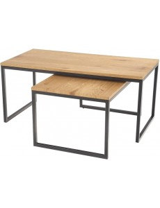 Журнальный столик Halmar Sabrosa (дуб золотой/черный)