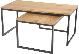 Журнальный столик Halmar Sabrosa (дуб золотой/черный)