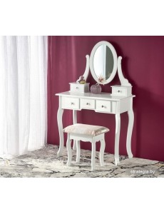 Туалетный столик с зеркалом Halmar Sara (белый)