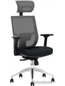 Кресло Halmar Admiral (черный/серый)