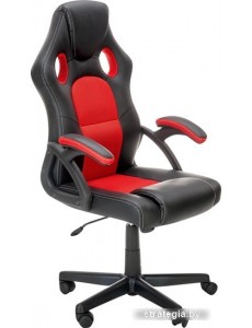 Кресло Halmar Berkel (черный/красный)