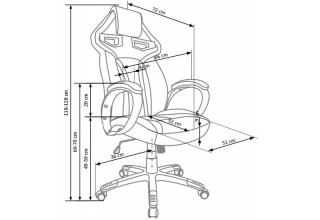 Halmar HONOR (черный/красный)