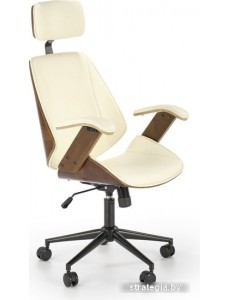 Кресло Halmar Ignazio (ореховый/кремовый)