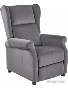 Реклайнер Halmar Agustin 2 (серый)