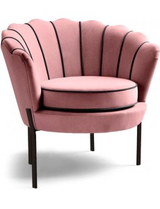 Интерьерное кресло Halmar Angelo (розовый/черный)