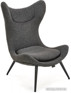 Интерьерное кресло Halmar Atlantis (антрацит/черный)
