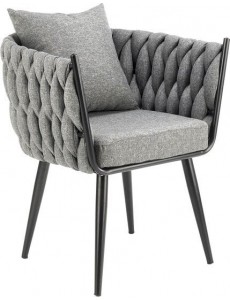 Интерьерное кресло Halmar Avatar (серый/черный)