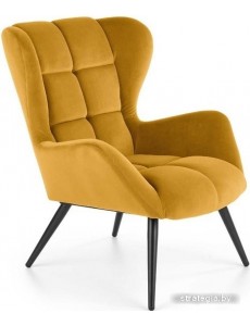 Интерьерное кресло Halmar Tyrion (горчичный/черный)