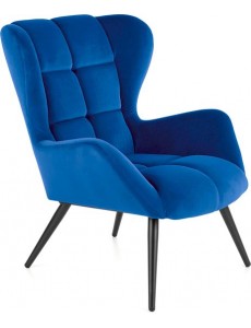Интерьерное кресло Halmar Tyrion (темно-синий/черный)