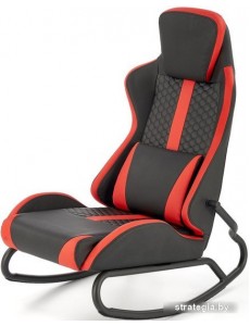 Кресло-качалка Halmar Gamer (черный/красный)