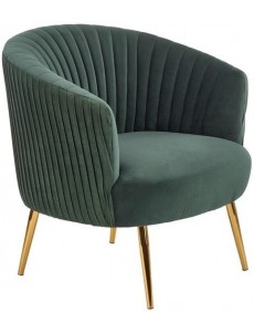 Интерьерное кресло Halmar Crown (темно-зеленый/золотой)
