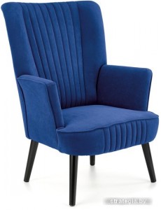 Интерьерное кресло Halmar Delgado (темно-синий/черный)