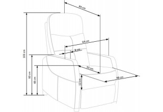 Halmar Felipe 2 раскладное (горчичный/венге)