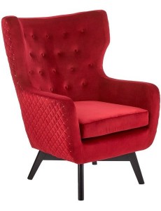 Интерьерное кресло Halmar Marvel (бордовый/черный)