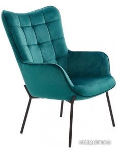 Интерьерное кресло Halmar Castel (темно-зеленый/черный)