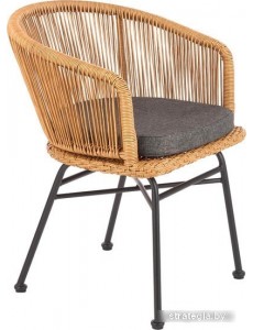 Стул с подлокотниками Halmar K400 (натуральный/серый)