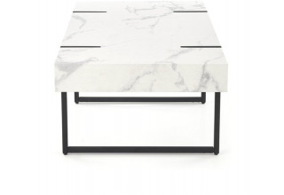 Halmar Blanca 110x60x43 (белый мрамор/черный)