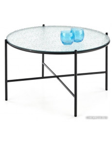 Журнальный столик Halmar Rosalia 70x41 (бесцветный/черный)
