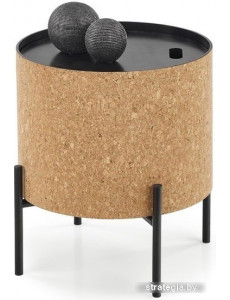 Журнальный столик Halmar Sasha 38x43 (натуральный/черный)