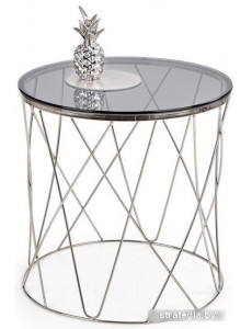Журнальный столик Halmar Selena 65x55 (дымчатый/хром)