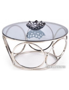Журнальный столик Halmar Venus 80x80 (прозрачный/серебристый)