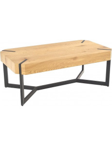 Журнальный столик Halmar Lavida (дуб золотой/черный)