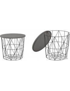 Журнальный столик Halmar Mariffa (серый/черный)