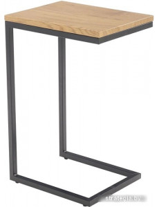 Приставной столик Halmar Nisa (дуб золотой/черный)