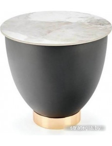 Журнальный столик Halmar Cecilia S (белый мрамор/серый/золотой)