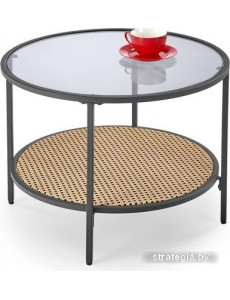 Журнальный столик Halmar Dakota (дымчатый/натуральный)